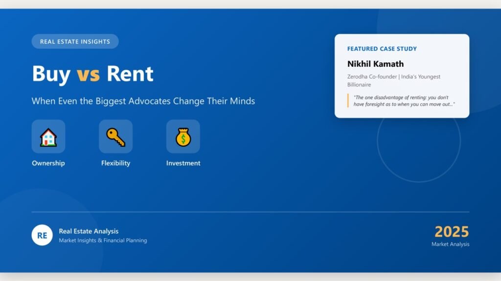 🏢The Buy vs Rent Debate: When Even the Biggest Advocates Change Their Minds