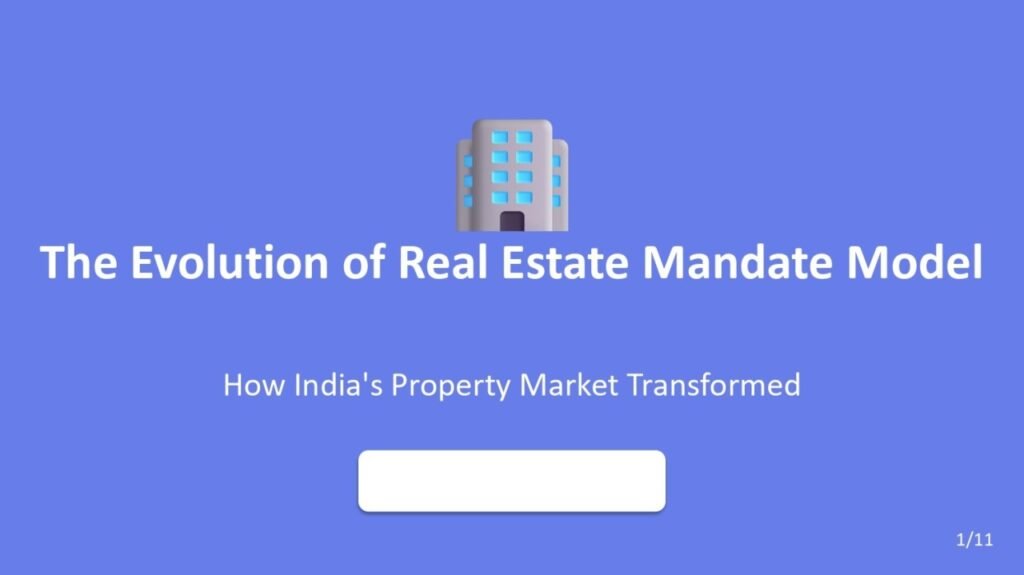 The Evolution & Rise of Real Estate Marketing & Sales Mandate Companies in India